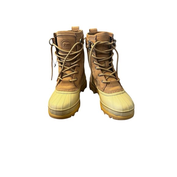 Sorel Women's Boot Hiking Caribou Royal Waterproof  Snow Winter Caribou Beige 7 - Picture 3 of 15